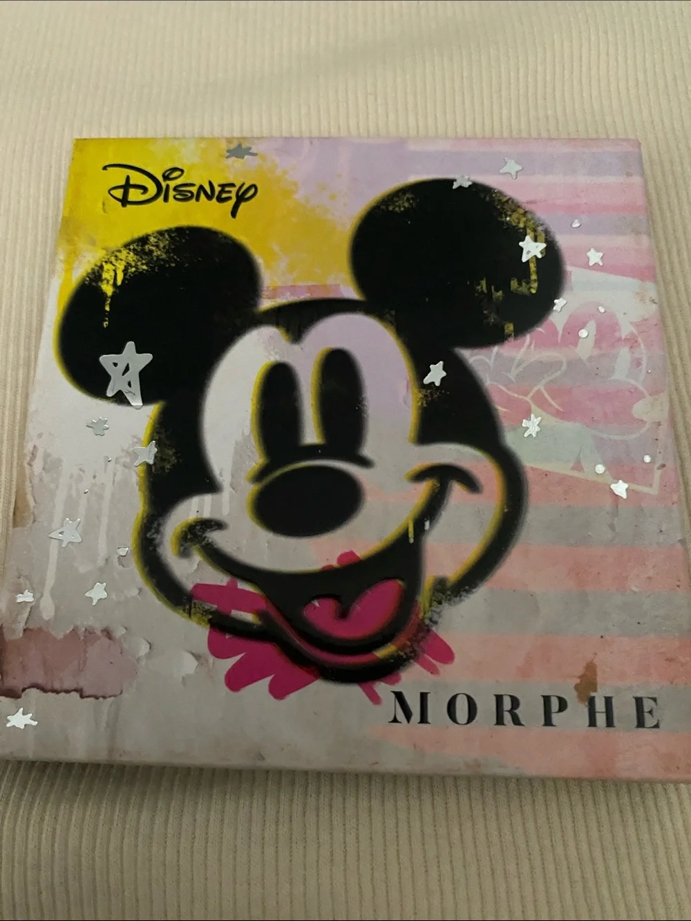 Disney Mickey Pop Art Makeup Palette - Black, Pink & Yellow Design by MORPHE